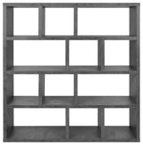 Berlin 4 Levels Bookcase, 150 cm., Concrete Look