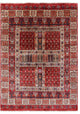 Tribal Persian Gabbeh Handmade Wool Rug 4' 1" X 5' 8" Q5843