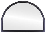 Pescara Framed Mantel Mirror, Crescent Cathedral, 38.4"x27.4", Matte Black