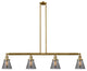Innovations Lighting 214-Bb-G63-Led 4 Light Dimmable Led Island Light