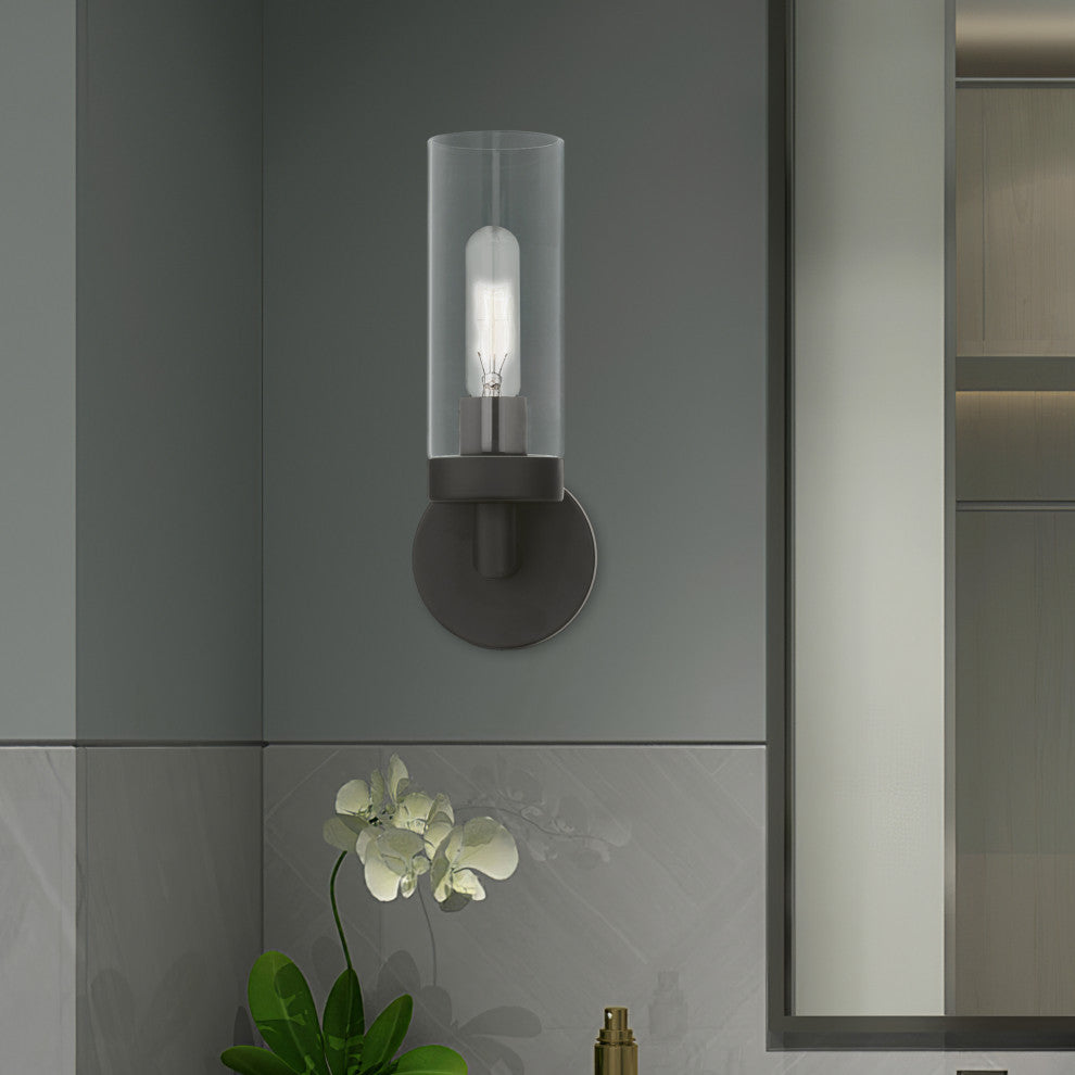 Ludlow 1 Light Black ADA Single Sconce