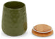 Sage Matte Dimple Texture Ceramic Canister (Set of 2)