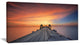 "Wooden Bridge Straight Into The Sea" Sea Bridge Wall Artwork, 40"x20"
