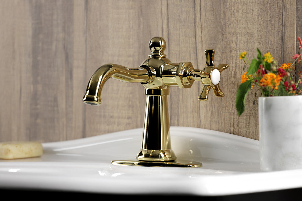 Kingston Brass KSD3542NX Single-Handle Bathroom Faucet, Push Pop-Up