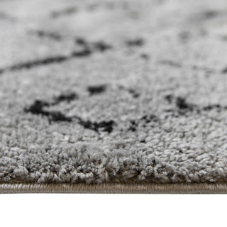 Aspen Shag Polypropylene Area Rug, Gray/Black, 2'2" X 10'