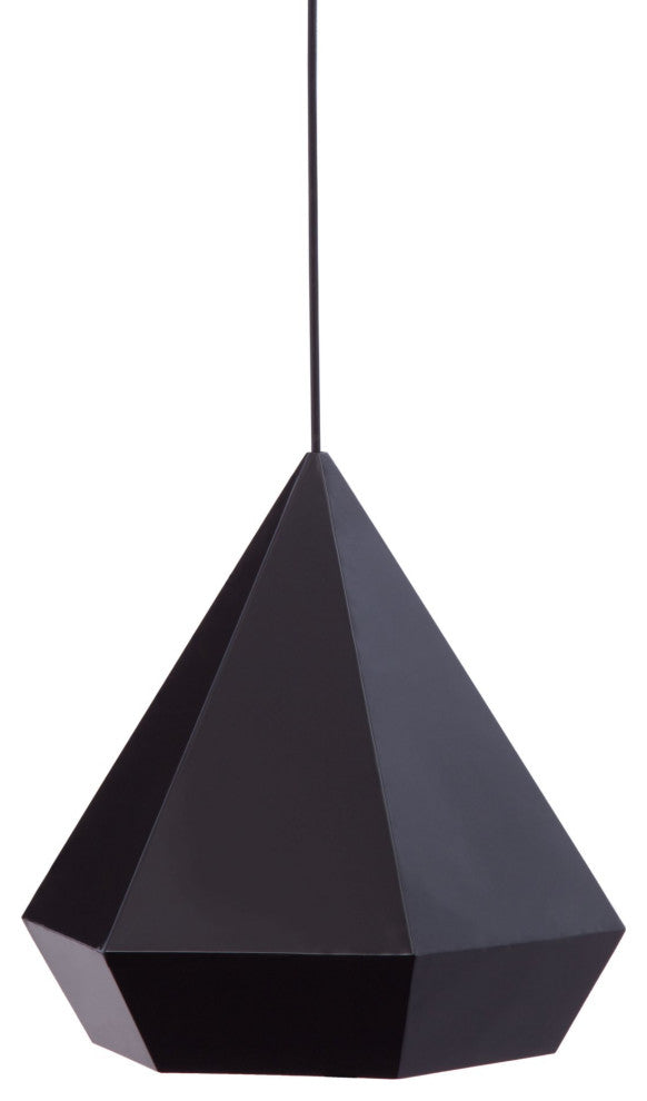 Pendant Ceiling Light Fixture, Steel Metal, Black, Kitchen Lounge Cafe Bistro