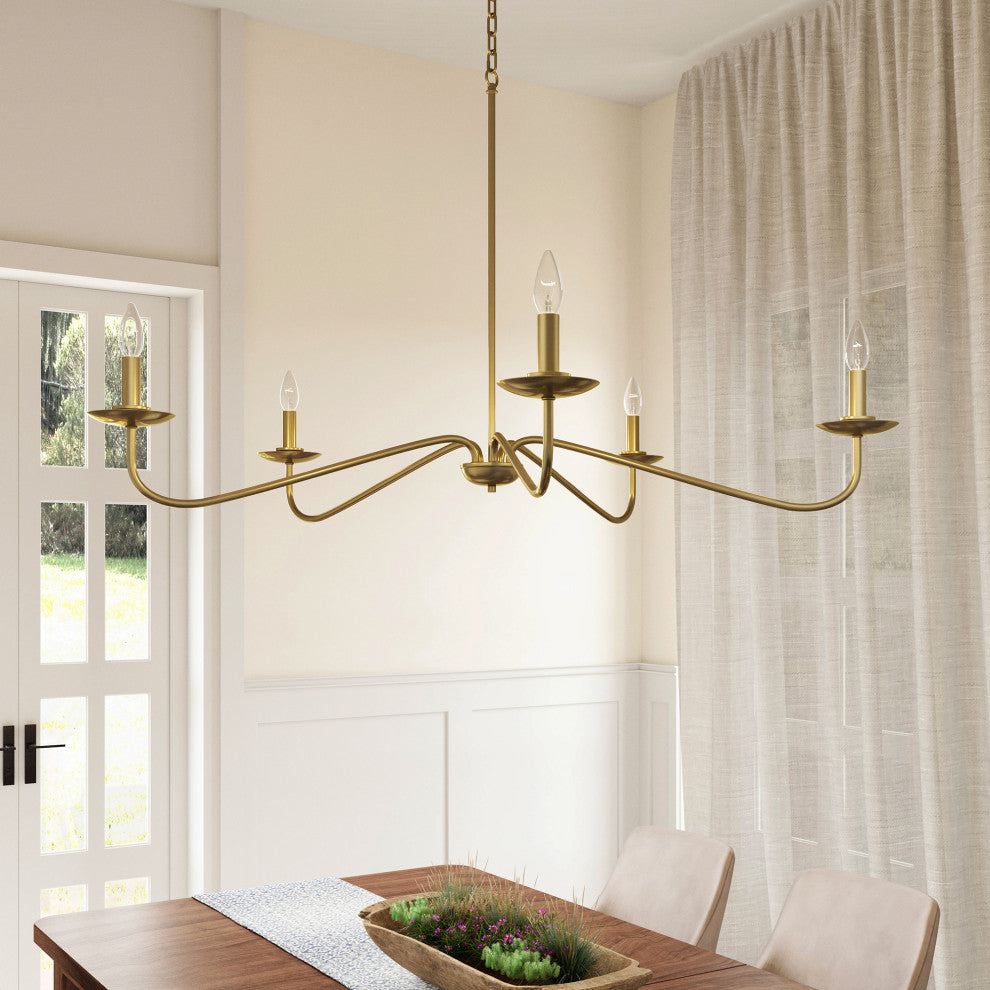 5-Light Elegant Traditional Chandelier