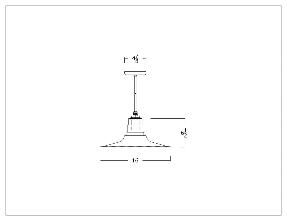 16" Radial Wave Pendant Light, White, 16" Pendant Light, White Cord