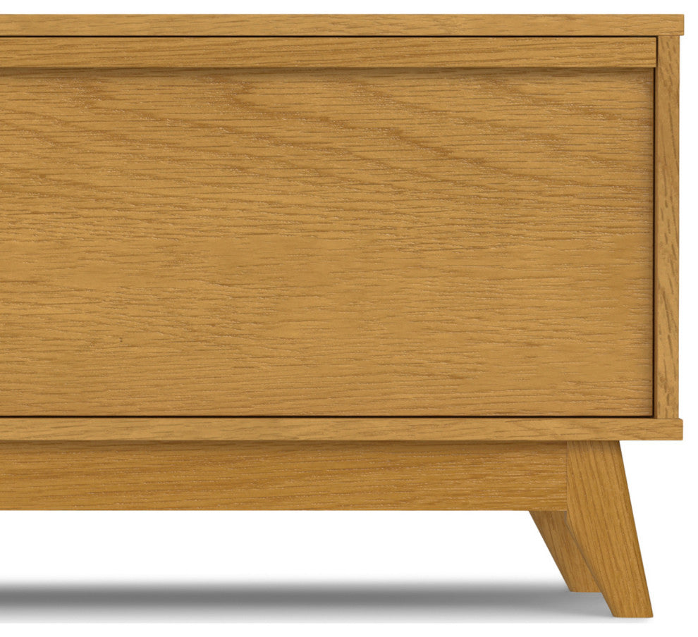 Lennon 72" Low Tv Stand, Oak Veneer