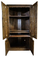 Eagle Furniture Classic Oak Corner Computer Armoire Work Station, Dark Oak