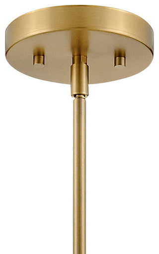 Lark Greer 8.5" Small Pendant Light, Lacquered Brass