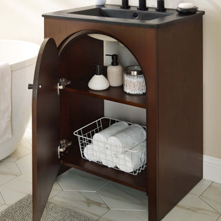 Appia 24" Bathroom Vanity - Walnut Black