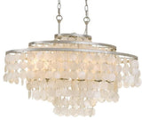 CRYSTORAMA BRI-3009-SA Brielle 6 Light Antique Silver Linear Chandelier