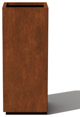 Metallic Series Corten Steel Pedestal Planter, Tall
