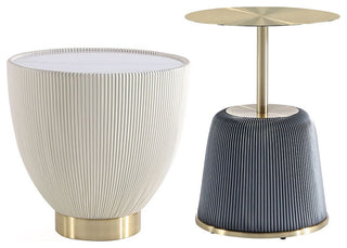 Manhattan Comfort 2-Piece Anderson End Table 1.0 and End Table 2.0