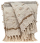 Classic Boho Fringed and Textured Woven Handloom Throw