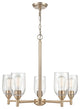5 Light 25 in. Modern Gold Chandelier