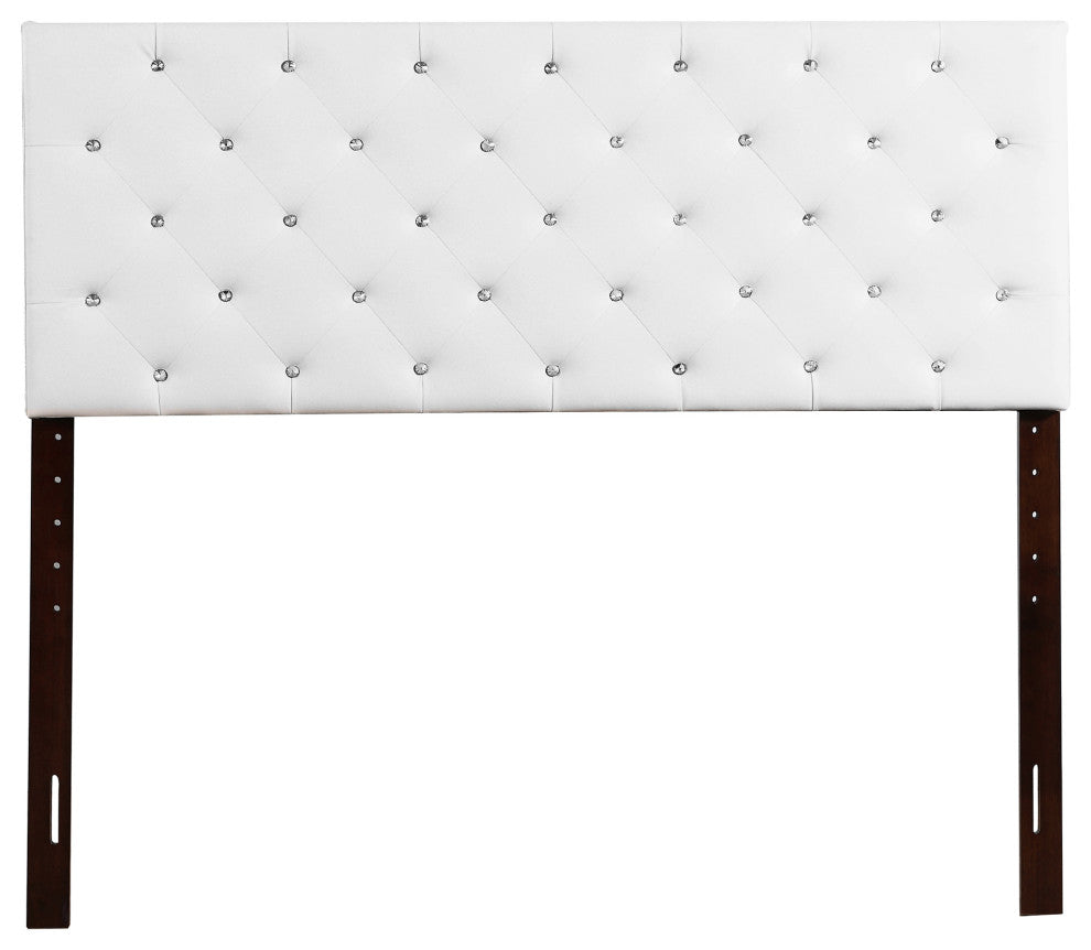 Super Nova 2 White Tufted Queen Headboard