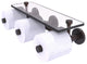 Prestige Skyline 3-Roll Toilet Paper Holder with Glass Shelf, Venetian Bronze
