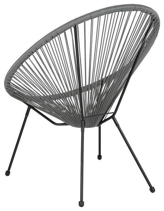 Valencia Oval Comfort Series Take Ten Grey Rattan Lounge Chair