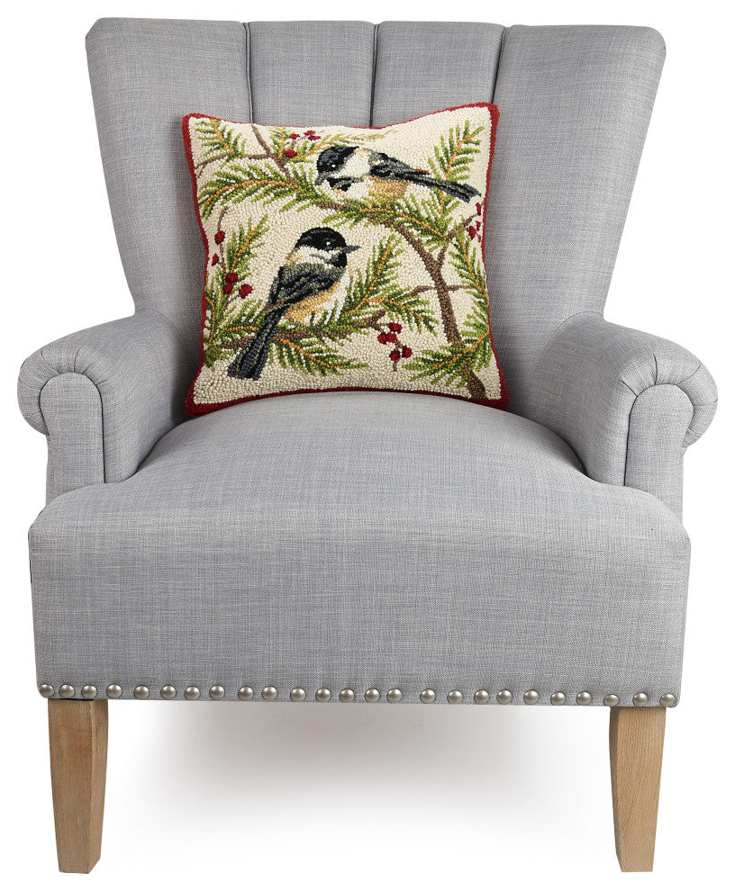 Chickadees Hook Pillow
