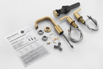 Ultra Faucets UF5670X Two-Handle Bathroom Faucet, Brushed Gold