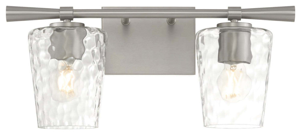 Quorum International 5204-2 Cassini 2 Light 19"W Vanity Light - Aged Brass