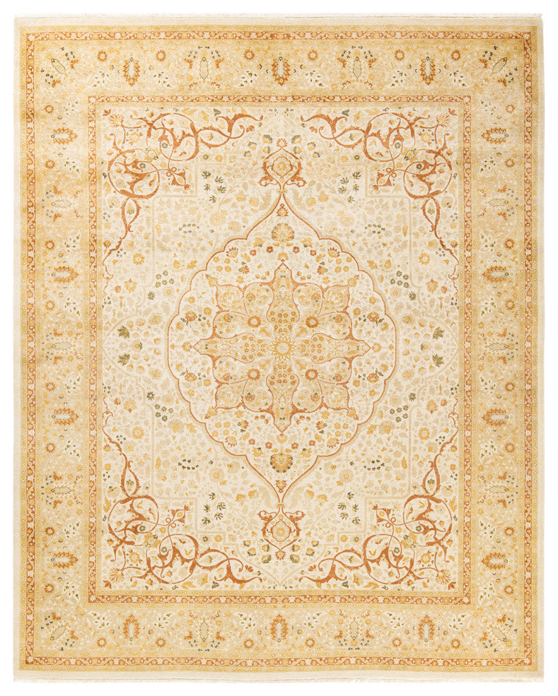 Lincoln, One-of-a-Kind Hand-Knotted Area Rug, Ivory, 8' 2"x10' 5"