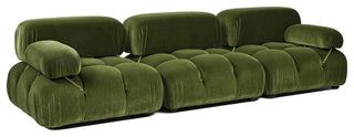 Marcel 109.5" Modular Sofa, Olive Green Performance Velvet