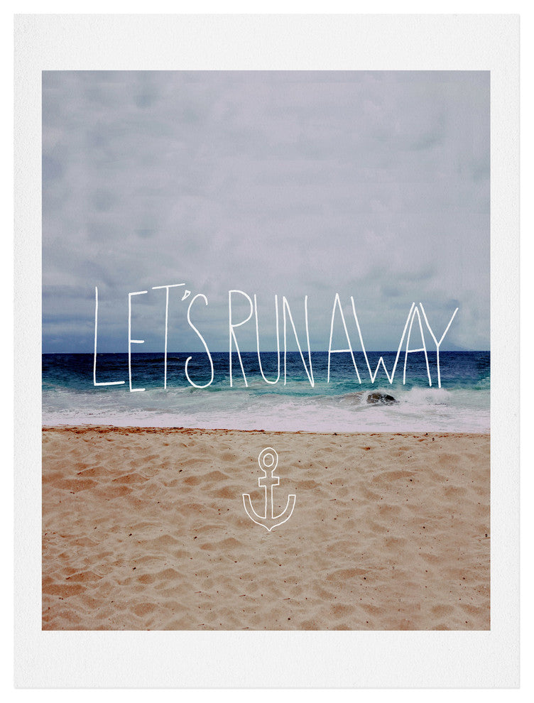 Deny Designs Leah Flores Lets Run Away III Art Print