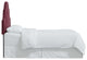 High Arched Headboard With Border, Velvet Berry, Twin