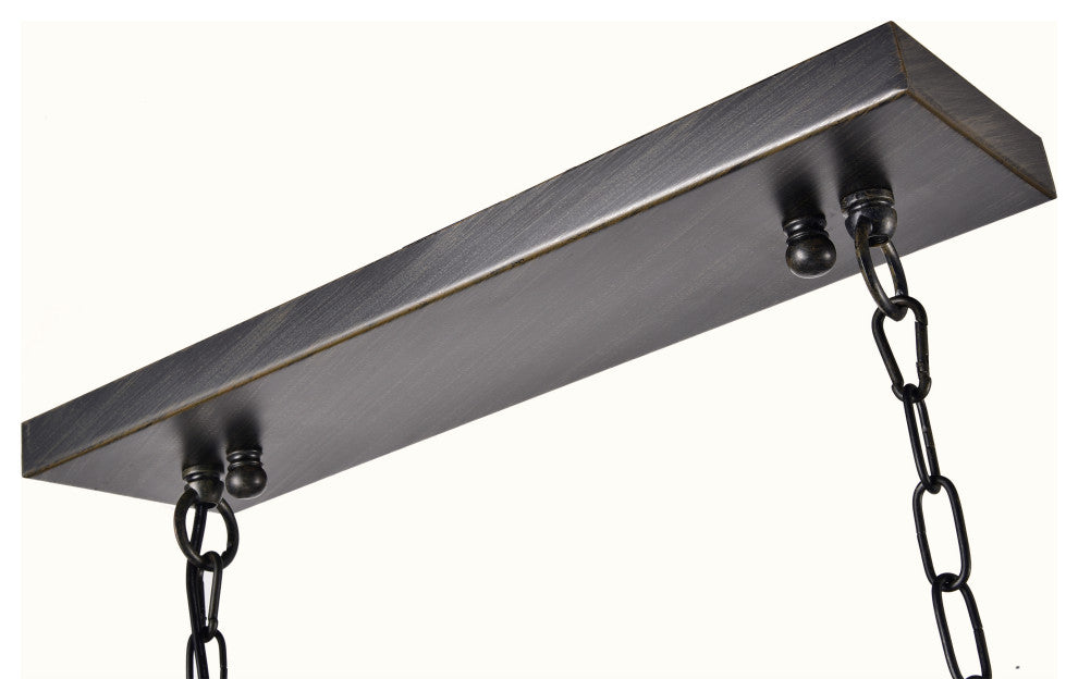 Kari 8-Light Chandelier, Dining/Living Room, Kitchen Island, Black