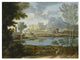 "Landscape with a Calm (Un Temps calme et serein)" Paper Art, 34"x26"