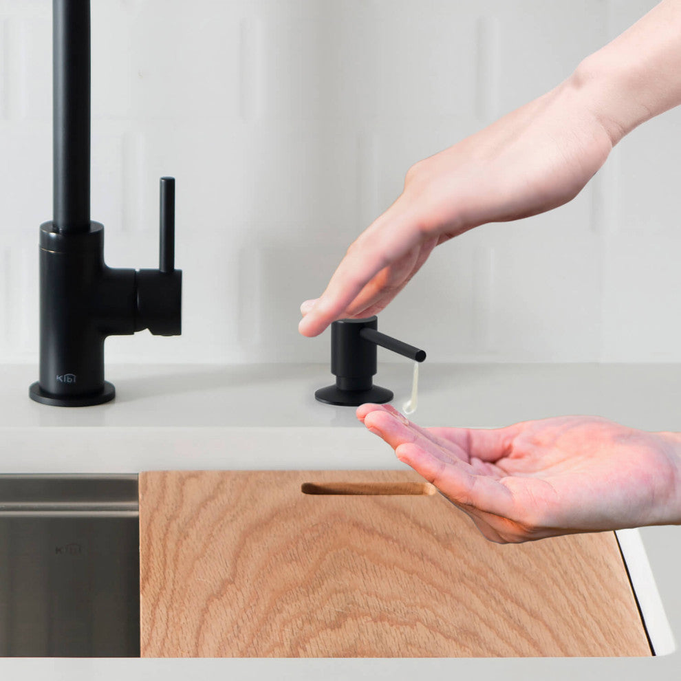 KIBI Kitchen Soap Dispenser KSD100, Matte Black