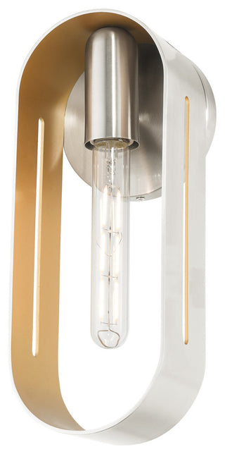 Brushed Nickel Industrial, Mid Century Modern, Urban, Single Sconce