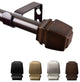 Nona 5/8" Curtain Rod, Cocoa, 18-28"