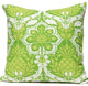 Pineapple Damask Pillow, Green