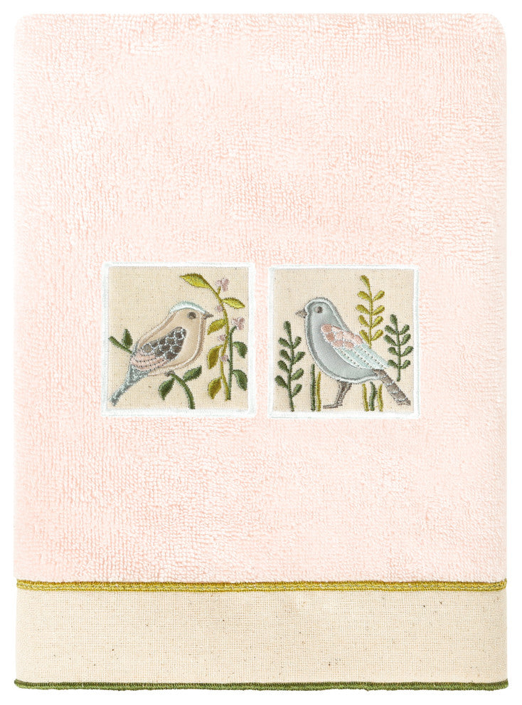 Linum Home Textiles 100% Turkish Cotton BELINDA 4PC Embellished Towel Set