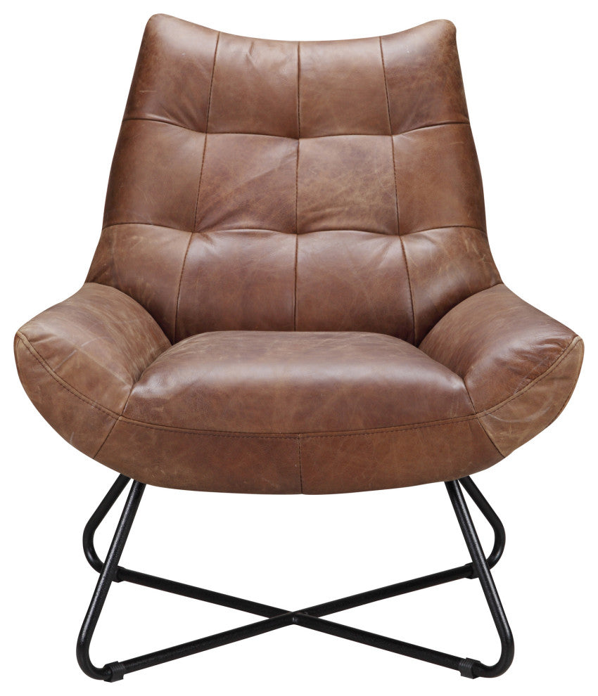 Modern Graduate Lounge Chair Cappuccino - Brown
