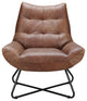 Modern Graduate Lounge Chair Cappuccino - Brown