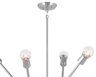 Armstrong 63" 16 Light Chandelier, Chrome