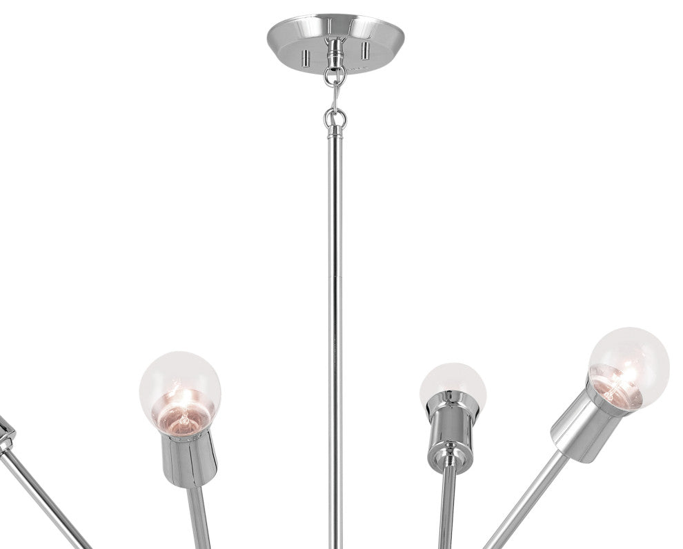 Armstrong 63" 16 Light Chandelier, Chrome