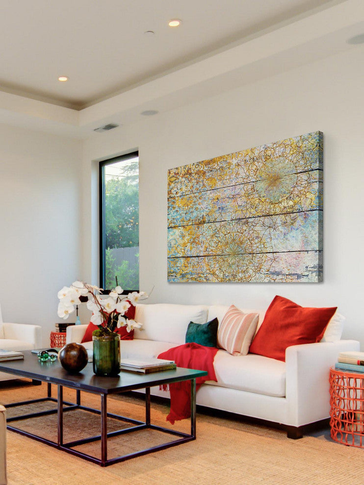 "Vintage Abstract 5180" Painting Print on Canvas by Irena Orlov