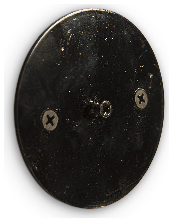 Gem Wall Slice, Brass Setting, Green Emerald