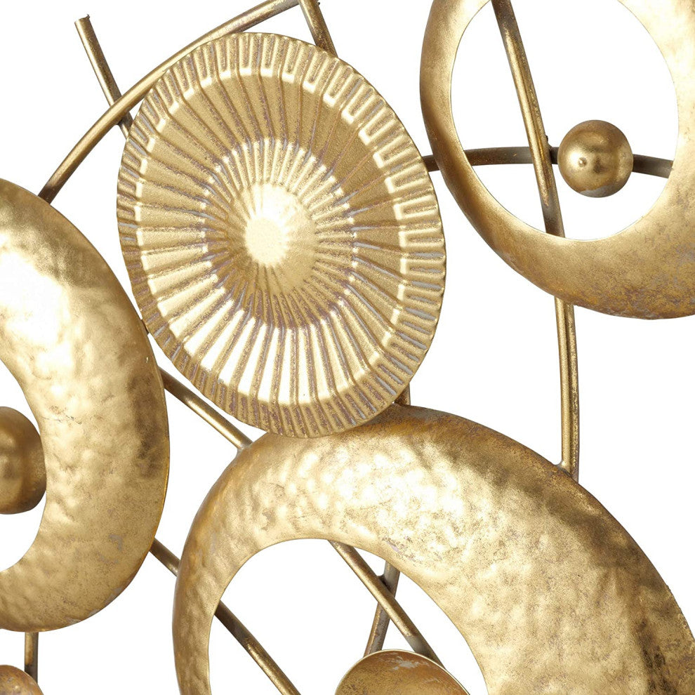 Connected Rings Welded Sculpture, Gallery Base
