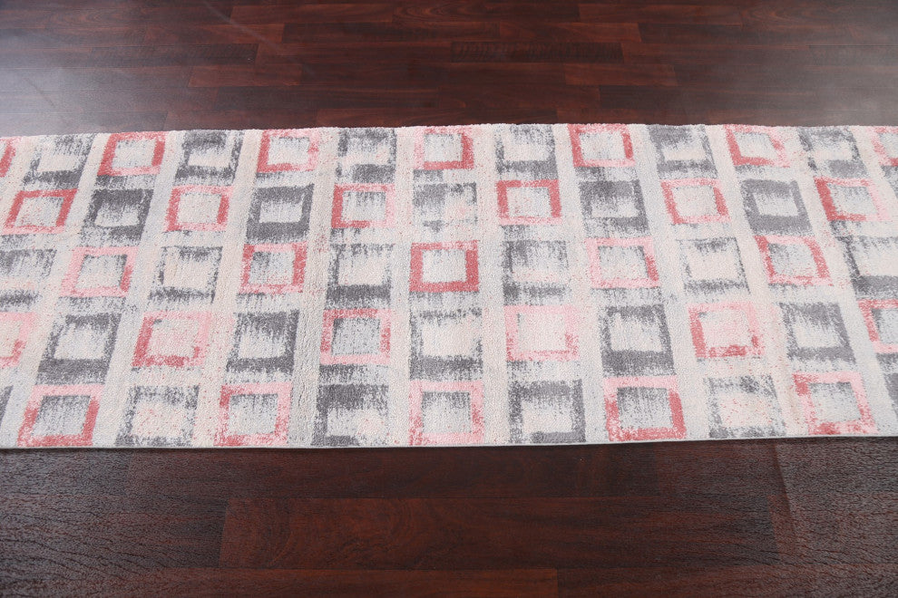 Geometric Turkish Transitional Oriental Area Rug Contemporary Carpet 3x8