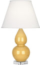 Small Double Gourd Accent Lamp, Sunset Yellow
