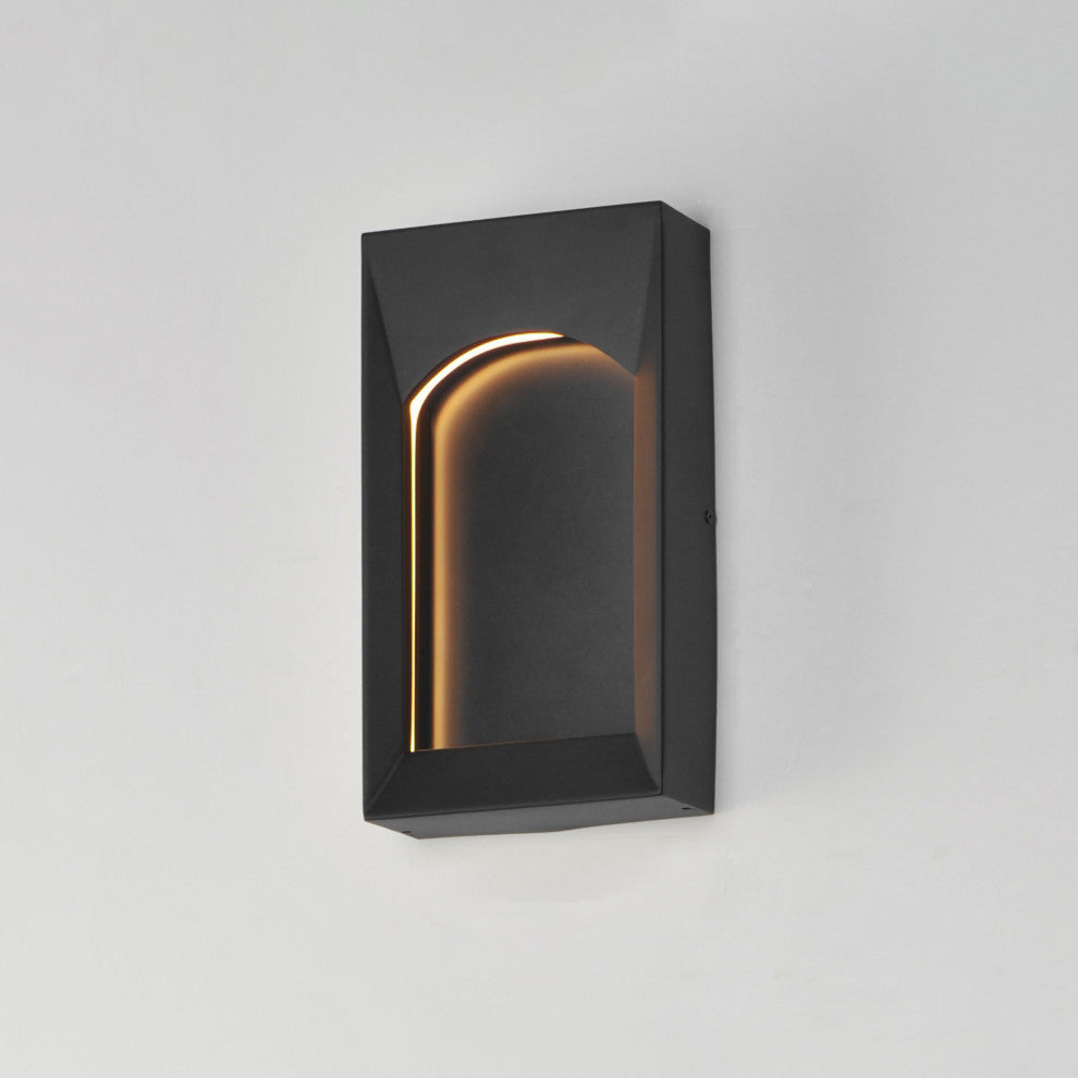 ET2 E30271 Brasilia 12" Tall LED Outdoor Wall Sconce - Black