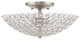 Livex Lighting Brushed Nickel 2-Light Ceiling Mount
