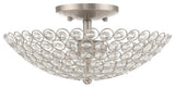 Livex Lighting Brushed Nickel 2-Light Ceiling Mount